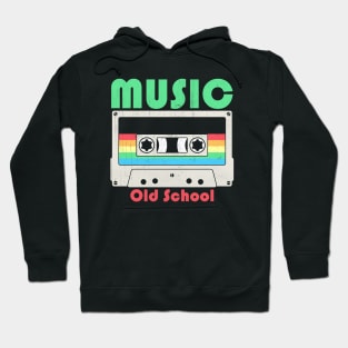 Tribute to Legends of Old School Music - Retro Cassette Tape Design Hoodie